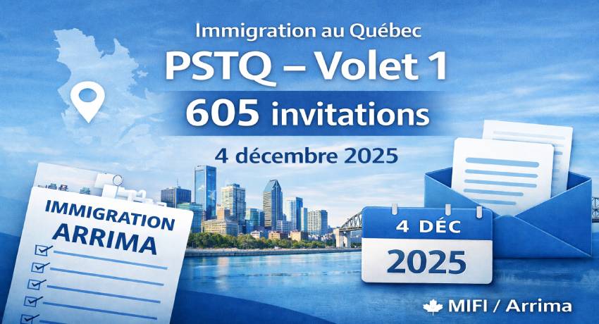 PSTQ – Volet 1: invitations envoyées le 4 décembre 2025